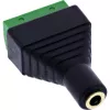 InLine 92504K vadu savienotājs 3,5 mm 4 kontaktu ligzda TRRS / Spaiļu bloks 4 spailes Melns, Zaļš