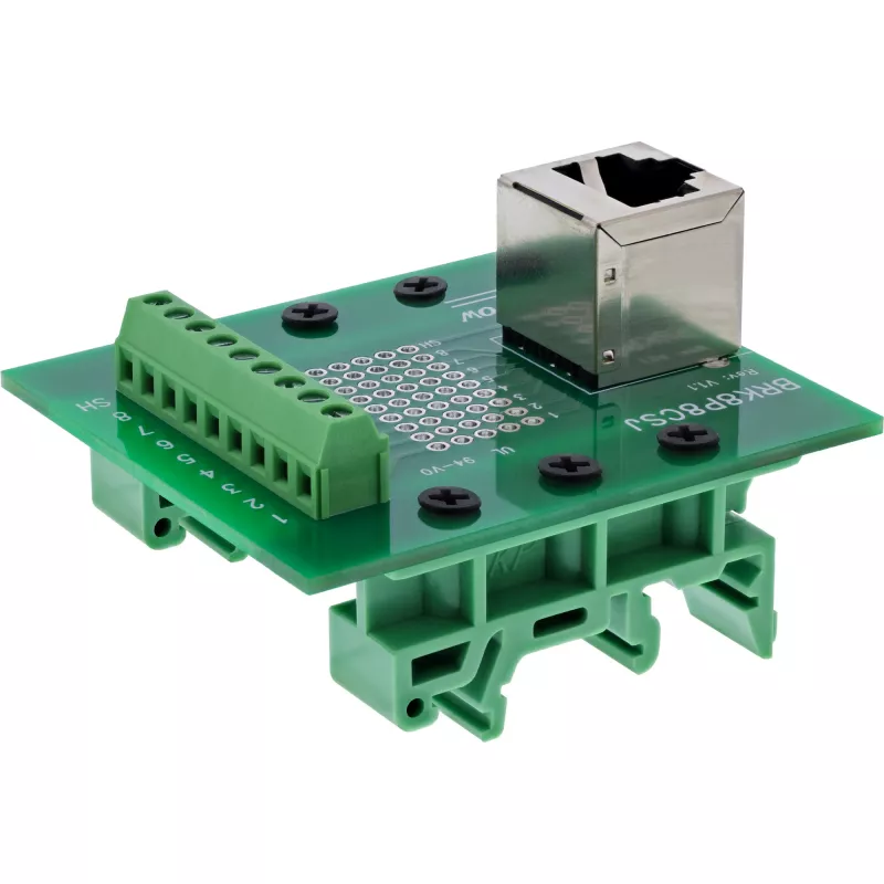 InLine 92505A vadu savienotājs RJ45 8P8C / Spaiļu bloks 9 spailes Zaļš