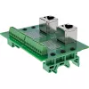 InLine 92505D vadu savienotājs 2x RJ45 8P8C / 2x spaiļu bloks 9 spailes Zaļš