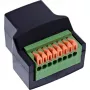 InLine 92505E vadu savienotājs RJ45 8P8C / Spaiļu bloks, 8 kontaktu, melns