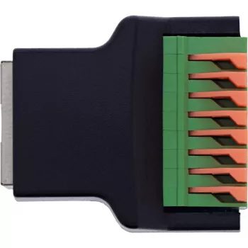 InLine 92505E vadu savienotājs RJ45 8P8C / Spaiļu bloks, 8 kontaktu, melns