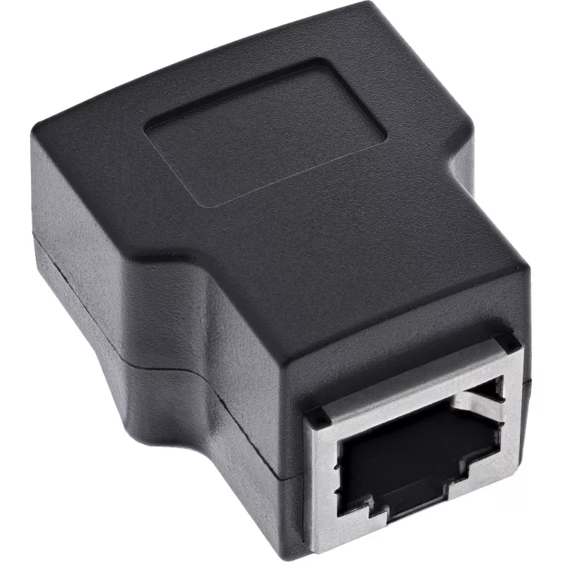 InLine 92505E vadu savienotājs RJ45 8P8C / Spaiļu bloks, 8 kontaktu, melns