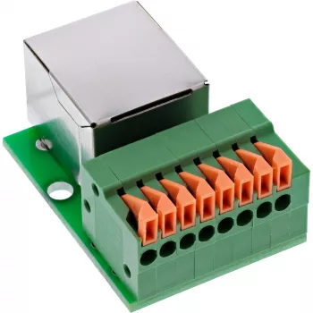 InLine 92505F vada savienotājs RJ45 Cat.5e 8P8C / Spaiļu bloks, 8 kontaktu, zaļš