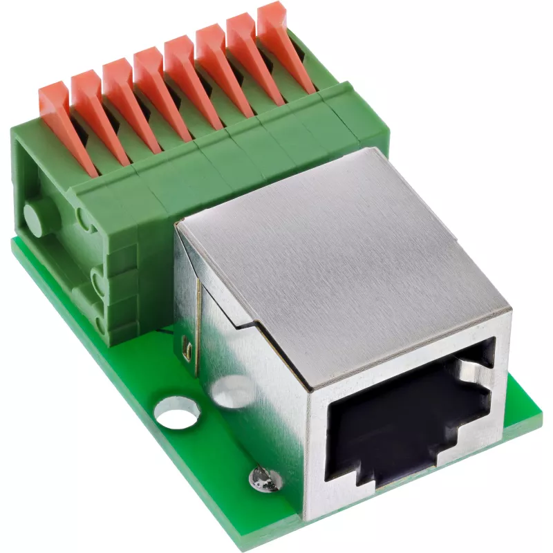 InLine 92505F vada savienotājs RJ45 Cat.5e 8P8C / Spaiļu bloks, 8 kontaktu, zaļš