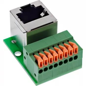 InLine 92505G vada savienotājs RJ45 Cat.5e 8P8C / Spaiļu bloks, 8-pinu zaļš