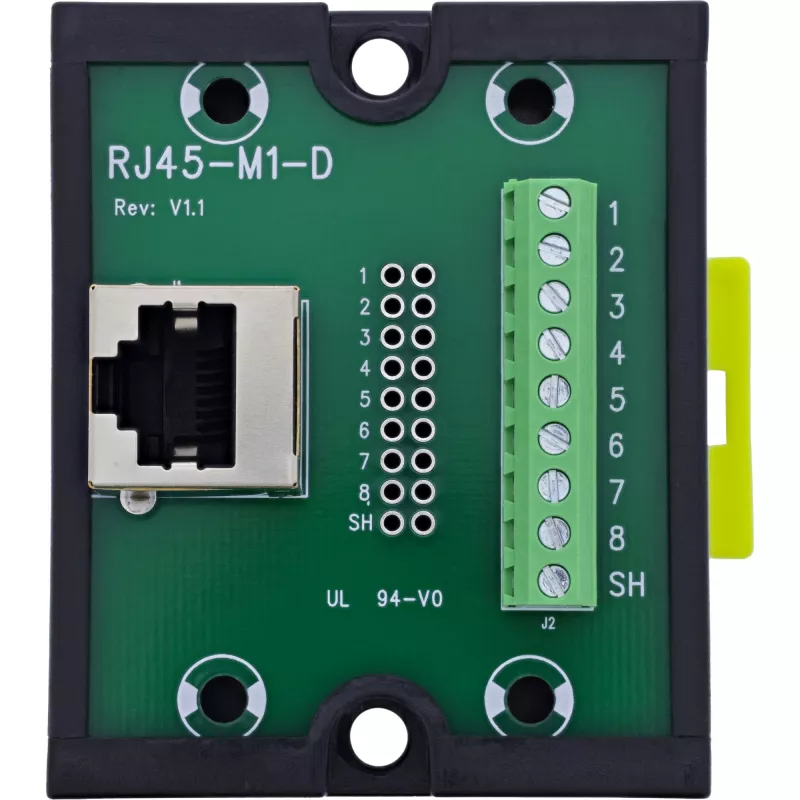 InLine 92505J vadu savienotājs RJ45 8P8C / Spaiļu bloks, 9 kontaktu, Melns, Zaļš