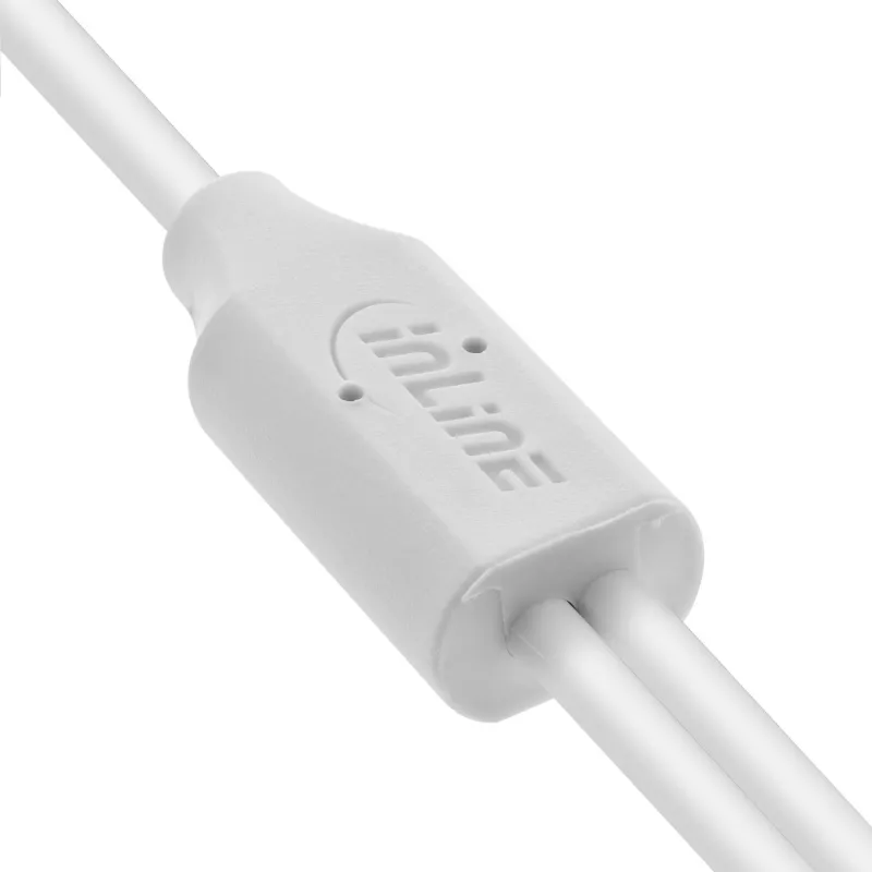 InLine 35122W USB kabelis USB 2.0 2 m USB A 2 x USB C Balts