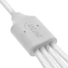 InLine 35146W USB kabelis USB 2.0 0,5 m USB A 4 x USB-C Balts