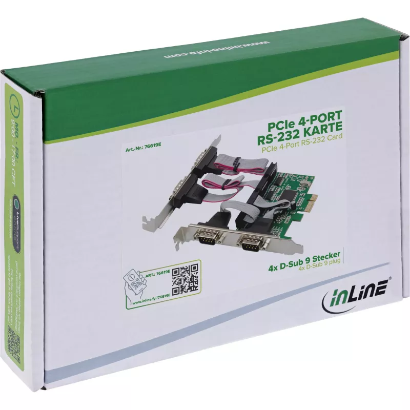 Interfeisa adapteris InLine 76619E — seriālo/paralēlo savienojumu piederums