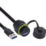 USB dzimuma pārveidotāja adapteris InLine 69927S — USB A sieviešu uz USB A sieviešu