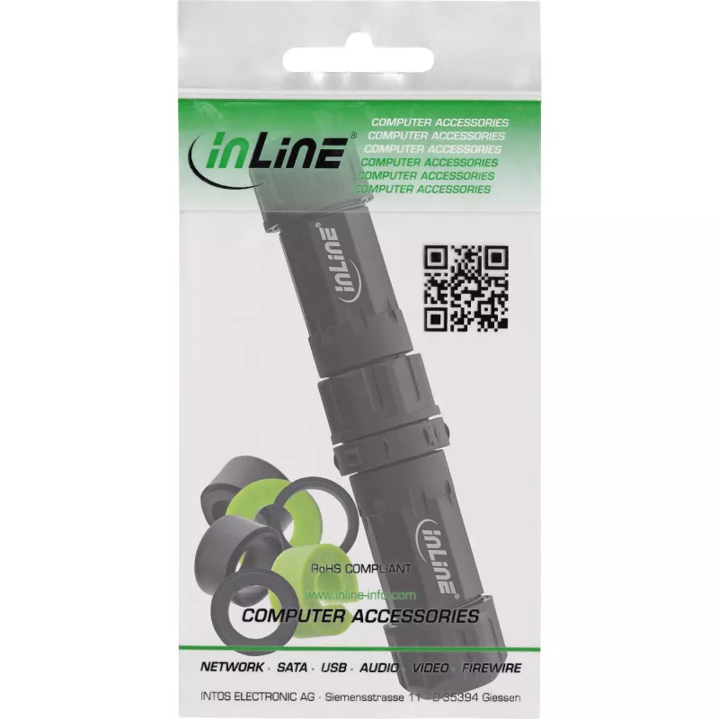 Strāvas kontaktdakšas adapteris InLine 69927W no InLine — kompakts tīkla adapteris Eiropas kontaktligzdām