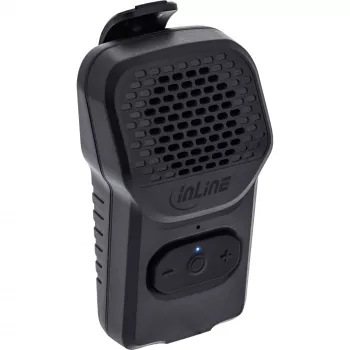 Mono portatīvais skaļrunis InLine 55383 — melns, draiveris 2,8 cm, Bluetooth 2,4 GHz (darbības rādiuss 10 m)