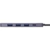 InLine 33271A saskarnes centrmezgls USB 3.2 Gen 1 (3.1 Gen 1) Type-C 5000 Mbit/s pelēks