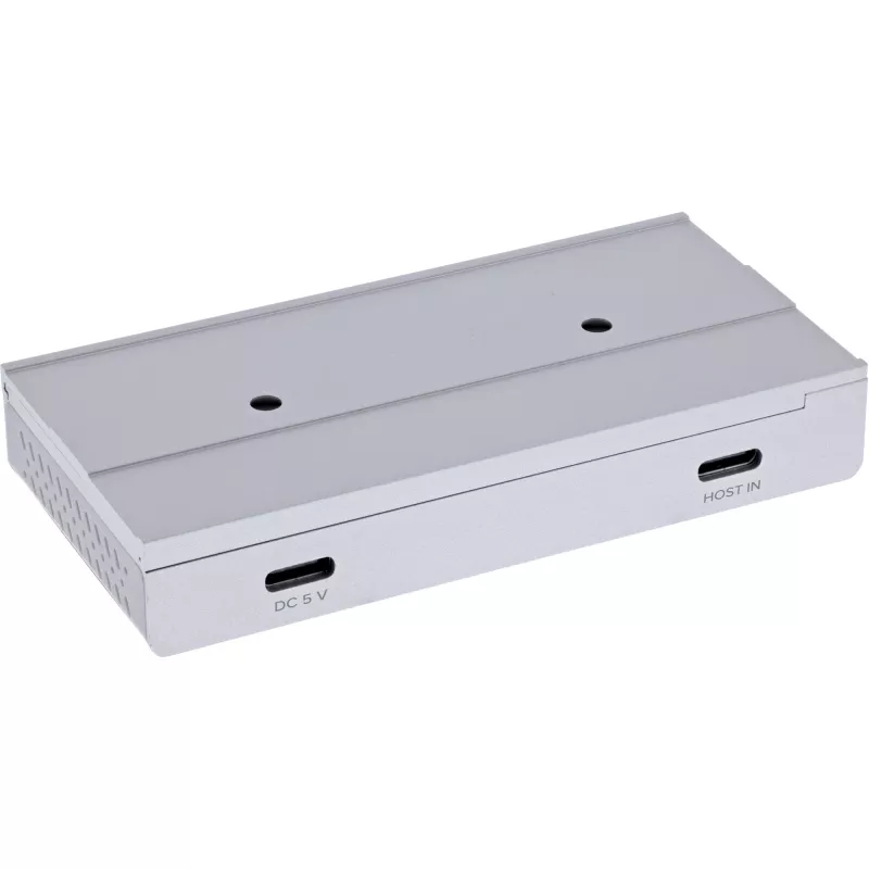 InLine 35395M saskarnes centrmezgls USB 3.2 Gen 2 (3.1 Gen 2) Type-C 10000 Mbit/s Sudraba krāsā