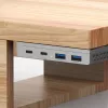 InLine 35395M saskarnes centrmezgls USB 3.2 Gen 2 (3.1 Gen 2) Type-C 10000 Mbit/s Sudraba krāsā