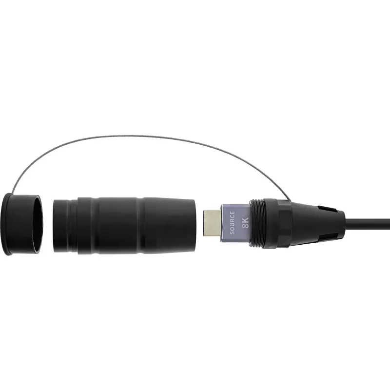 HDMI kabelis InLine 17950T, 50 m, HDMI Type A vīriešu–vīriešu, HDMI 2.1, 48 Gbit/s, melns