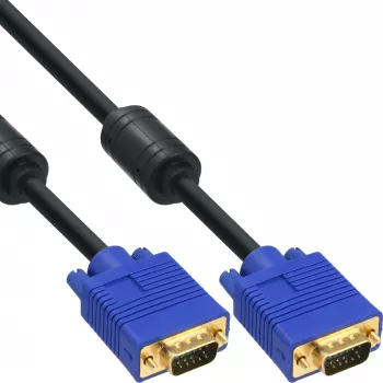 VGA kabelis InLine 17715T — InLine VGA 17715T, svars 199 g, izmēri A15×P33 mm