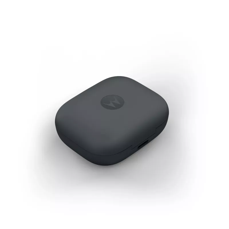 Austiņas MOTOROLA Moto Buds Bass TWS Bluetooth ievietojamās zvaniem un mūzikai, melnas, 51 g