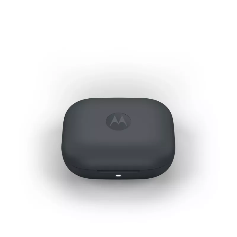 Austiņas MOTOROLA Moto Buds Bass TWS Bluetooth ievietojamās zvaniem un mūzikai, melnas, 51 g