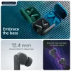 Austiņas MOTOROLA Moto Buds Bass TWS Bluetooth ievietojamās zvaniem un mūzikai, melnas, 51 g