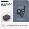Austiņas MOTOROLA Moto Buds Bass TWS Bluetooth ievietojamās zvaniem un mūzikai, melnas, 51 g