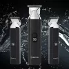 Bezvadu uzlādējamais matu trimeris MANTA HT-01BK — USB-C, IPX7 ūdensizturīgs, 90 min baterija, 6 + 4 magnētiski uzgaļi