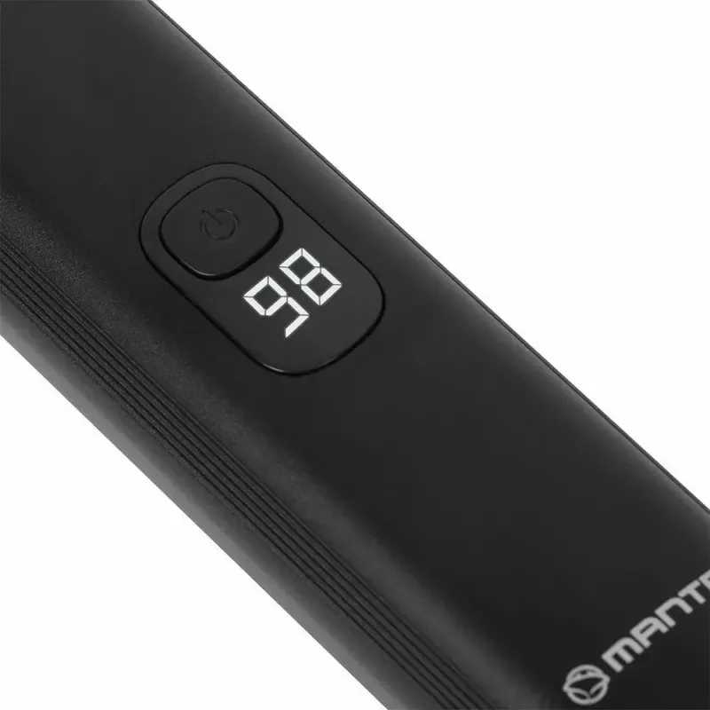 Bezvadu uzlādējamais matu trimeris MANTA HT-01BK — USB-C, IPX7 ūdensizturīgs, 90 min baterija, 6 + 4 magnētiski uzgaļi