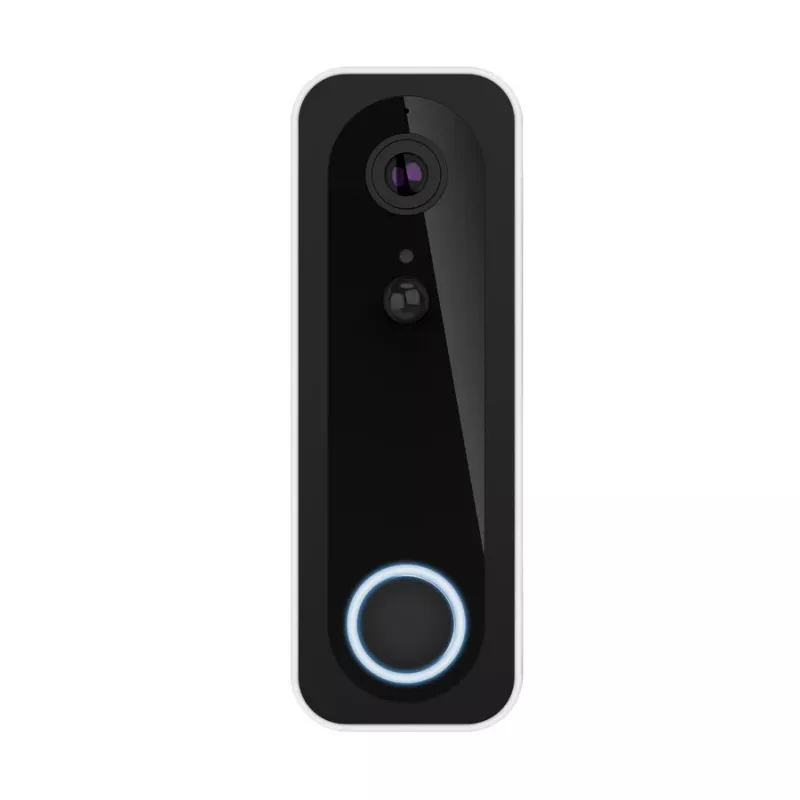 Video durvju zvans TRUST DOORCAM-3000, 3 MP, Wi-Fi 2,4 GHz, MicroSD līdz 256 GB, Baterija/USB, Melns/Balts