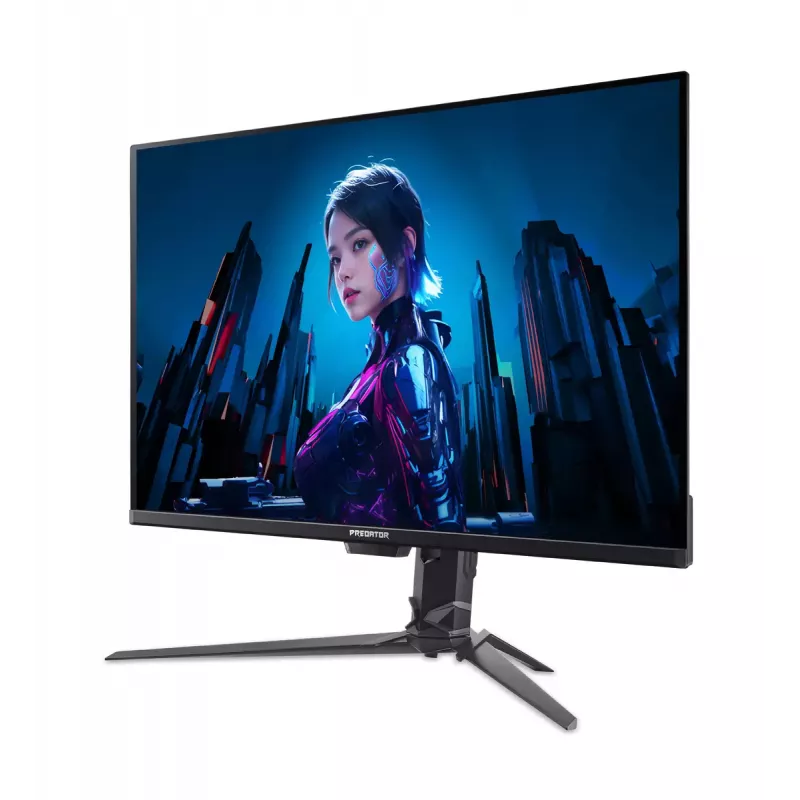 Monitor Acer Predator X32 X5 X32X5bmiiphuzx QD‑OLED 31,5 collas 4K 3840×2160 0,01 ms USB‑C HDR Melns