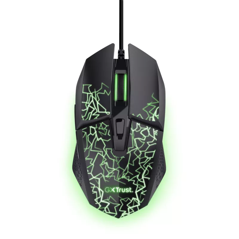 Trust GXT 113 Felox pele Spēļu Labās rokas USB A tipa Optiskā 6400 DPI