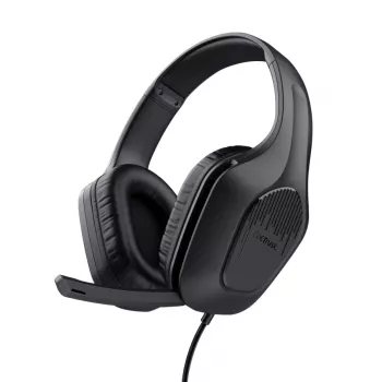 Trust GXT 417 Zirox austiņas ar vadu, galvas stīpa, spēlēm, melnas