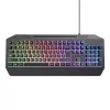 Trust GXT 836 EVOCX tastatūra spēlēm USB Vācu Melna