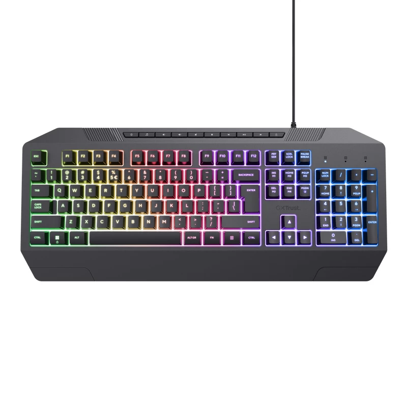 Trust GXT 836 EVOCX tastatūra spēlēm USB Vācu Melna