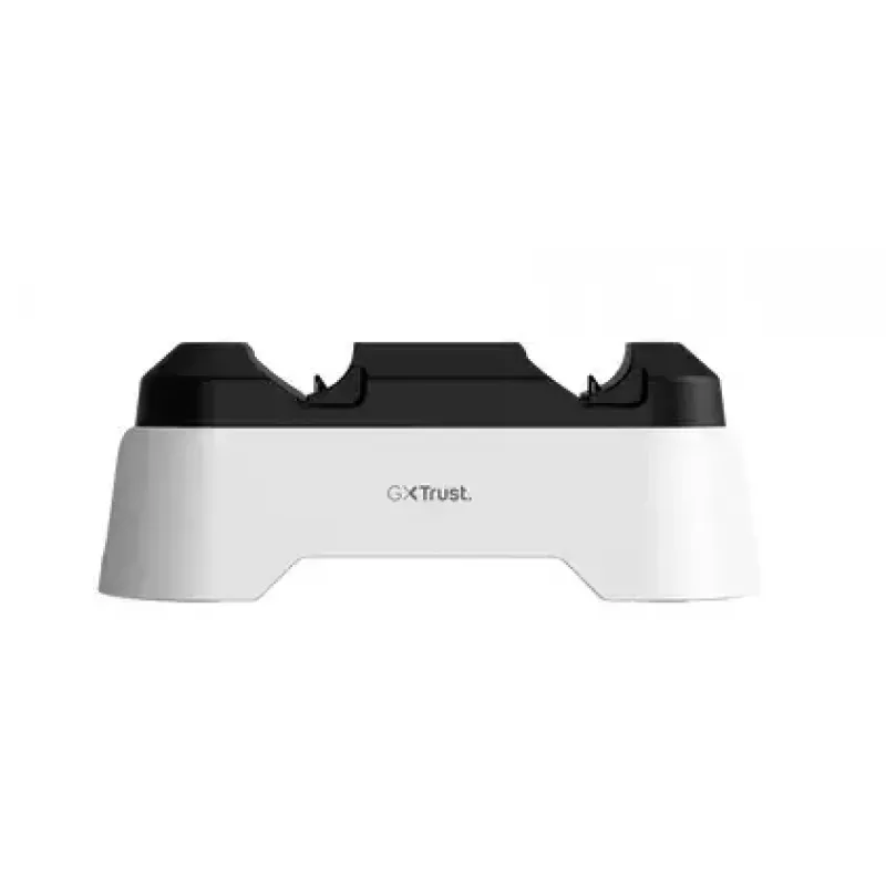 Uzlādes statīvs Trust GXT 228 Dual priekš PlayStation 5, melns un balts