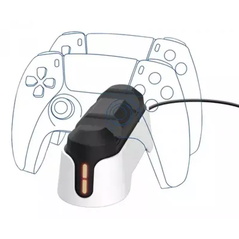 Uzlādes statīvs Trust GXT 228 Dual priekš PlayStation 5, melns un balts