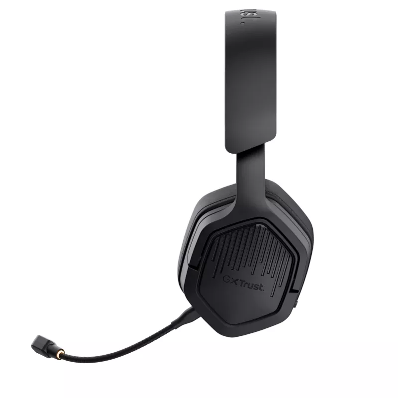 Trust GXT 493 Carus austiņas, vadu un bezvadu, galvas stīpa, ķiveres tipa, spēlēm, USB Type-C / USB Type-A, Bluetooth, melnas