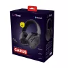 Trust GXT 493 Carus austiņas, vadu un bezvadu, galvas stīpa, ķiveres tipa, spēlēm, USB Type-C / USB Type-A, Bluetooth, melnas