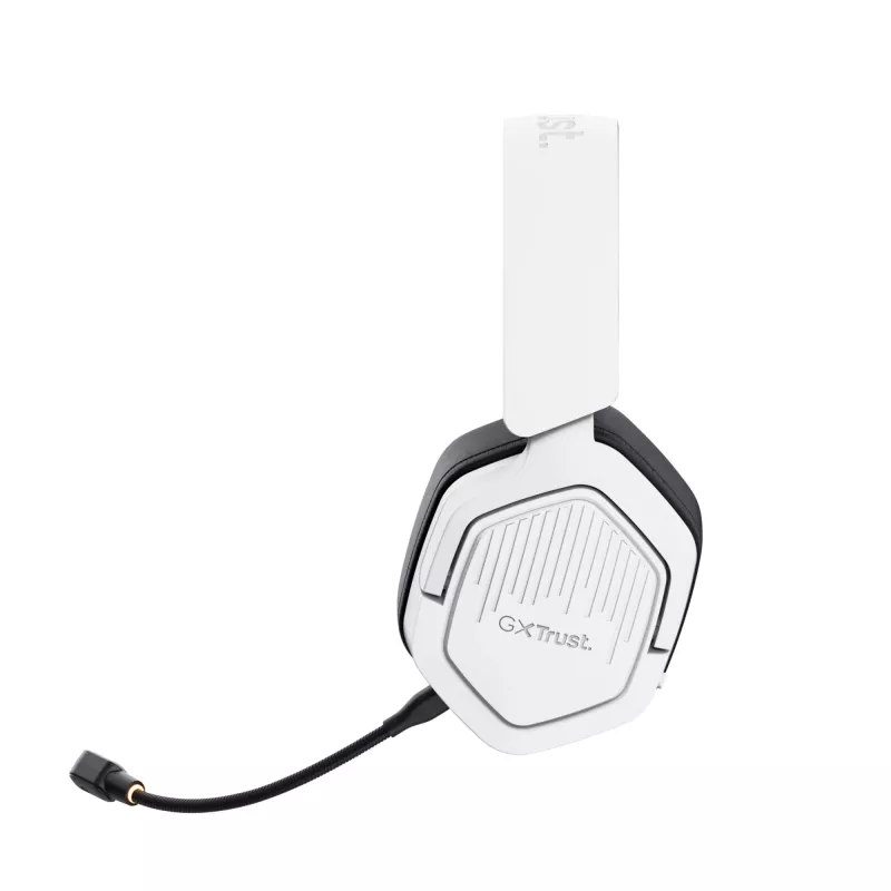 Trust GXT 493W Carus austiņas vadu un bezvadu, galvas lente, ķivere Spēļu USB Type-C / USB Type-A Bluetooth Balts