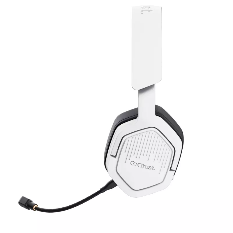 Trust GXT 493W Carus austiņas vadu un bezvadu, galvas lente, ķivere Spēļu USB Type-C / USB Type-A Bluetooth Balts