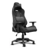 Universāla spēļu krēsla TRUST GXT 723 — polsterēts sēdeklis, maks. slodze 150 kg, 710×750 mm, augstums līdz 134 cm, pelēka