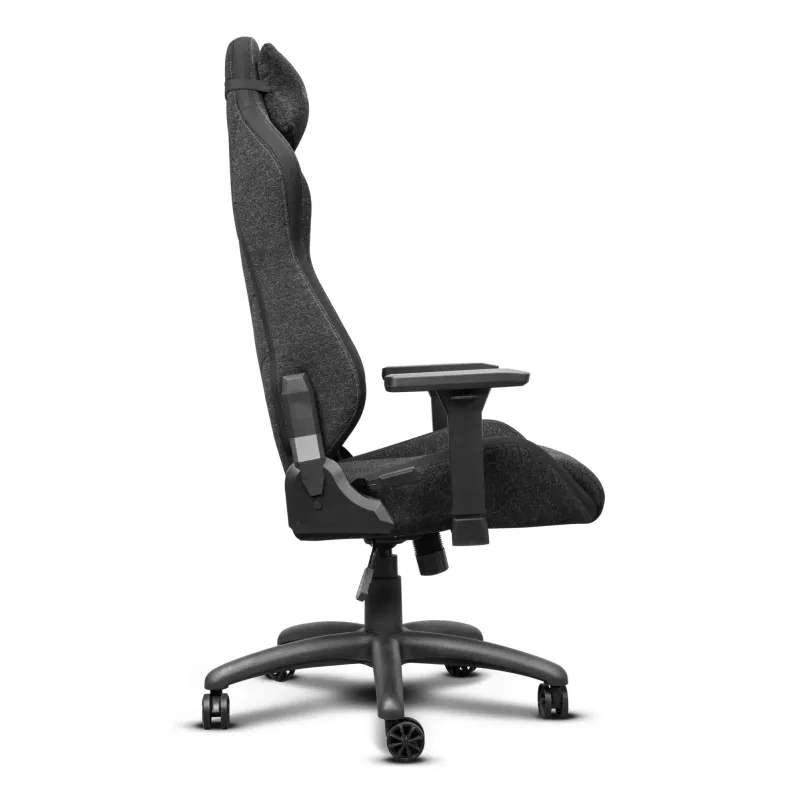 Universāla spēļu krēsla TRUST GXT 723 — polsterēts sēdeklis, maks. slodze 150 kg, 710×750 mm, augstums līdz 134 cm, pelēka