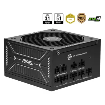 MSI MAG A650GLS PCIE5 barošanas bloks 650 W 24-pin ATX ATX Melns