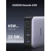 Ugreen Nexode 65 W galda ātrās uzlādes lādētājs, 2x USB-A + 2x USB-C (90747)