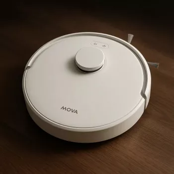 Putekļsūcējs robots MOVA Tech E20 Plus bez maisiņa, balts