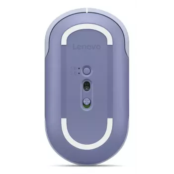 Bezvadu Bluetooth biroja pele Lenovo 350 — piemērota abām rokām, optiska 2400 DPI, 6 pogas, zila