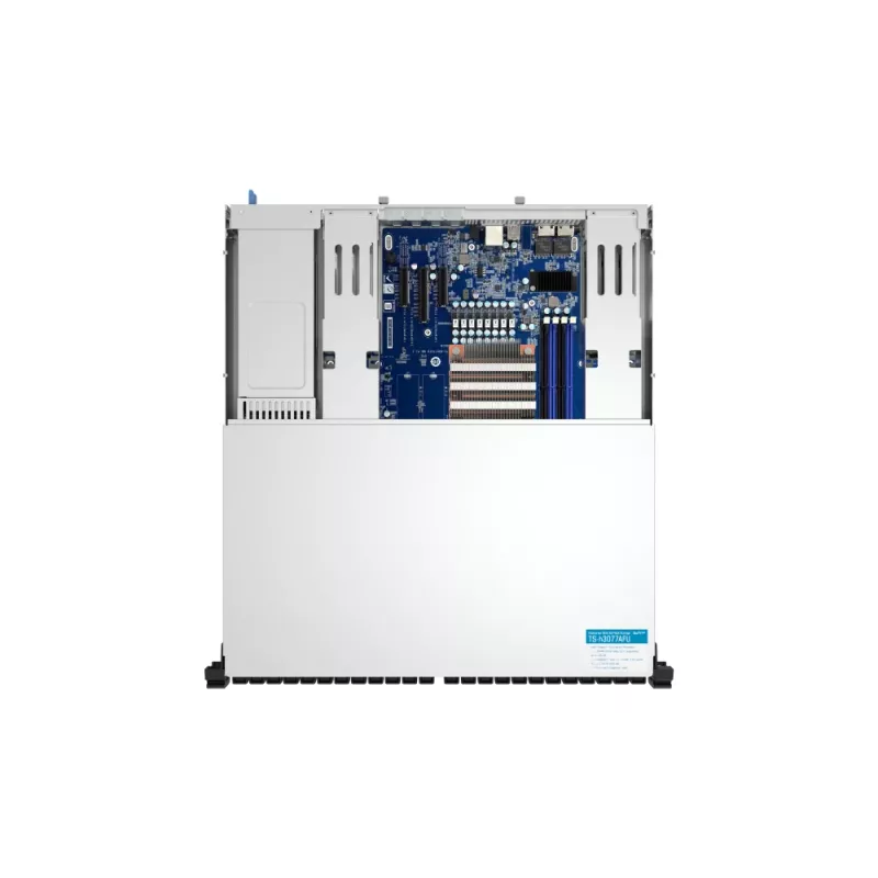 QNAP TS-H3077AFU-R7-64G NAS/krātuves serveris statņu (2U) AMD Ryzen™ 5 64 GB DDR5 0 TB QuTS hero Melns, Metālisks