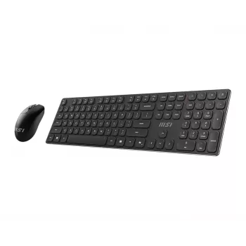 MSI FORGE K210 WIRELESS COMBO tastatūra Pele iekļauta Mājai/Birojam USB Melna