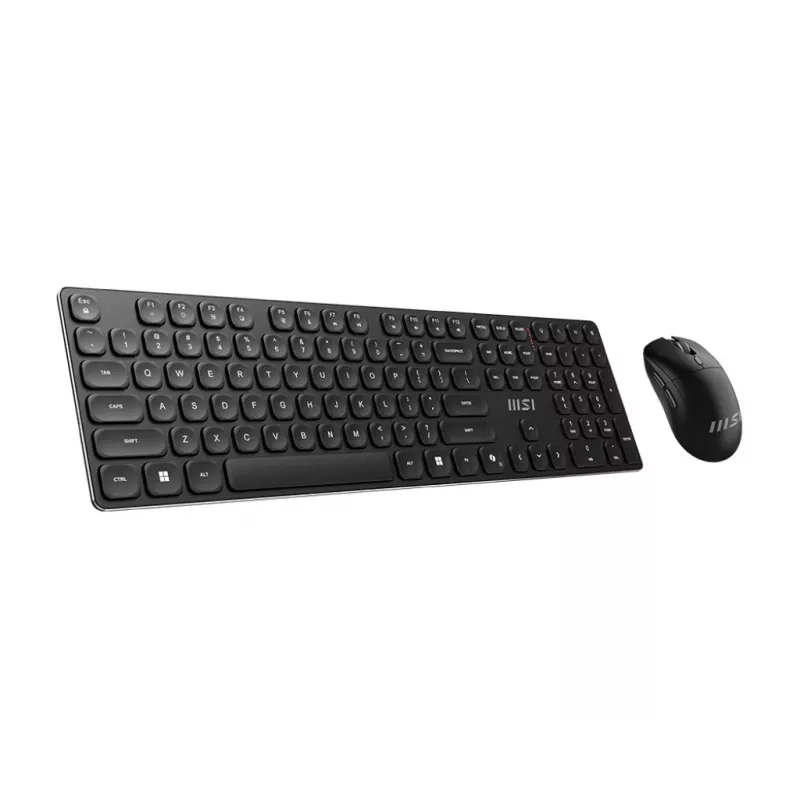 MSI FORGE K210 WIRELESS COMBO tastatūra Pele iekļauta Mājai/Birojam USB Melna