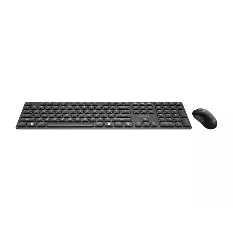 MSI FORGE K210 WIRELESS COMBO tastatūra Pele iekļauta Mājai/Birojam USB Melna