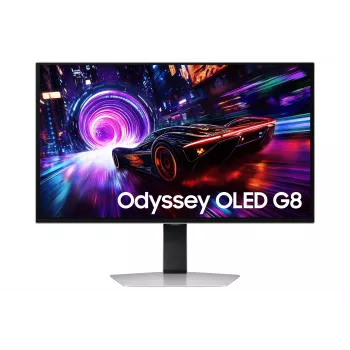 Datormonitors Samsung S27FG814SU 27 collas 4K UHD OLED 2160×3840, 0,03 ms, 178° skata leņķis, VESA, augstuma regulēšana, metālisks